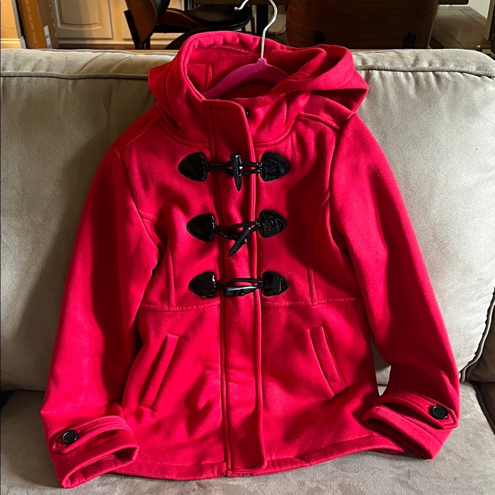 Dressy Red Toggle Coat